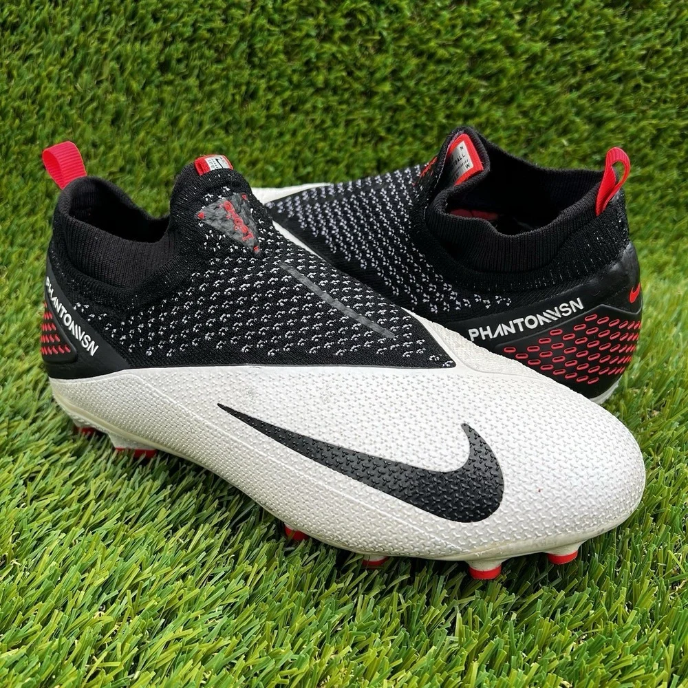 Nike Cleats Youth Size 4Y Phantom Vision 2 Elite FG DF Laser Crimson Black